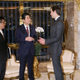 Trump’s son-in-law Jared Kushner meets Abe.